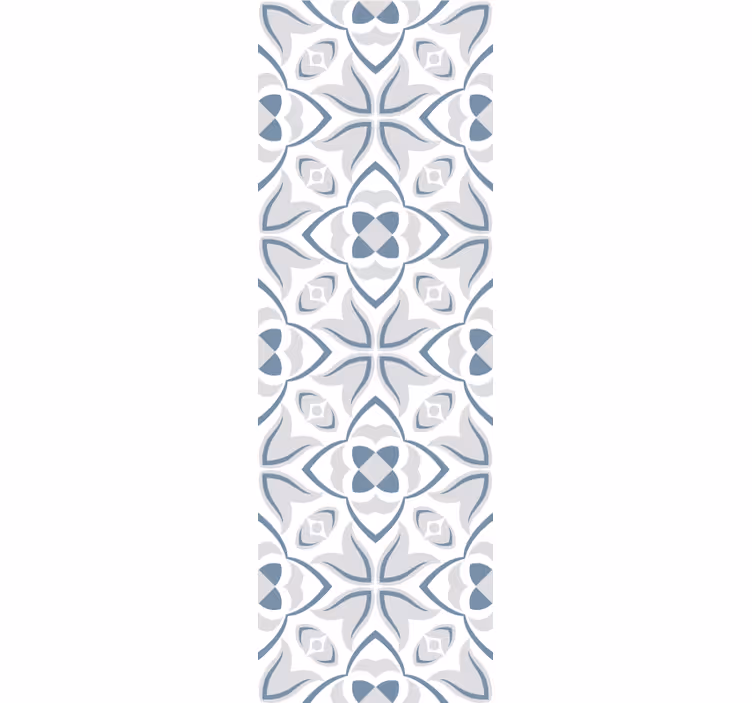 Elegantne cvetlične oblike tapeta z vzorcem ploščic - TenStickers