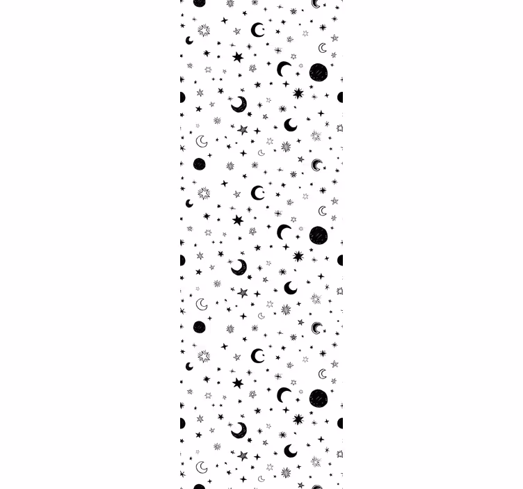 Celestial night sky tapeta z zvezdami - TenStickers