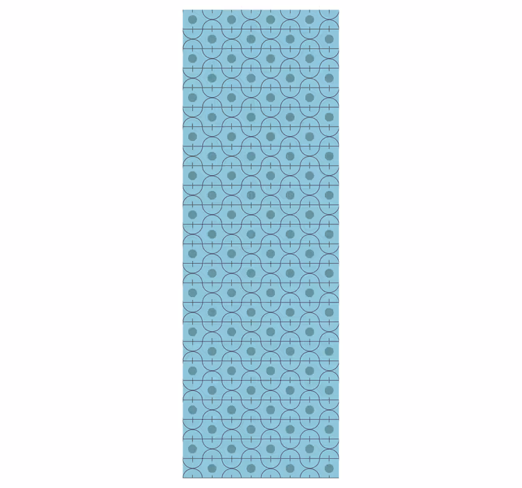 Modre geometrijske oblike Modri tapeti - TenStickers