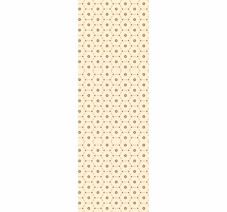 Geometric flower accents cvetlični ornamentalni zidni papir - TenStickers