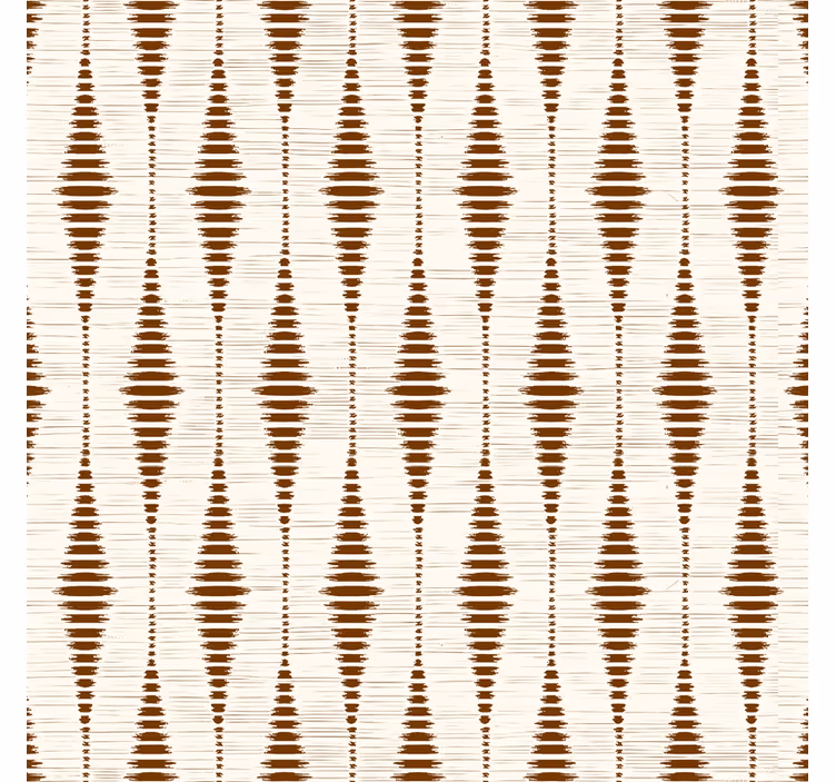čokoladno rjava rabaul ikat geometrijski ozadje - TenStickers