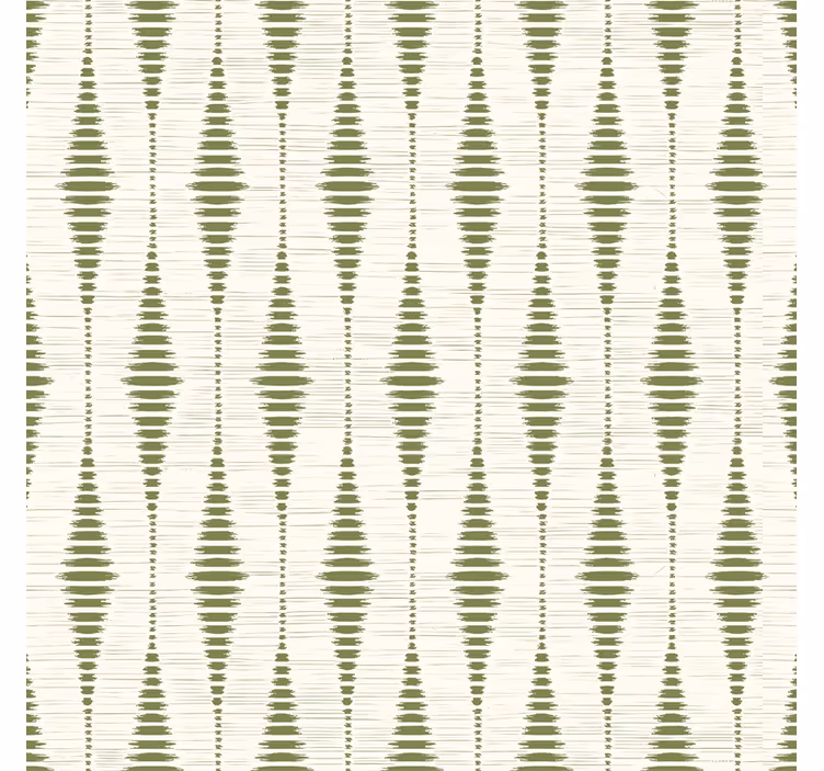 Mahovita zelena rabaul ikat geometrijski ozadje - TenStickers