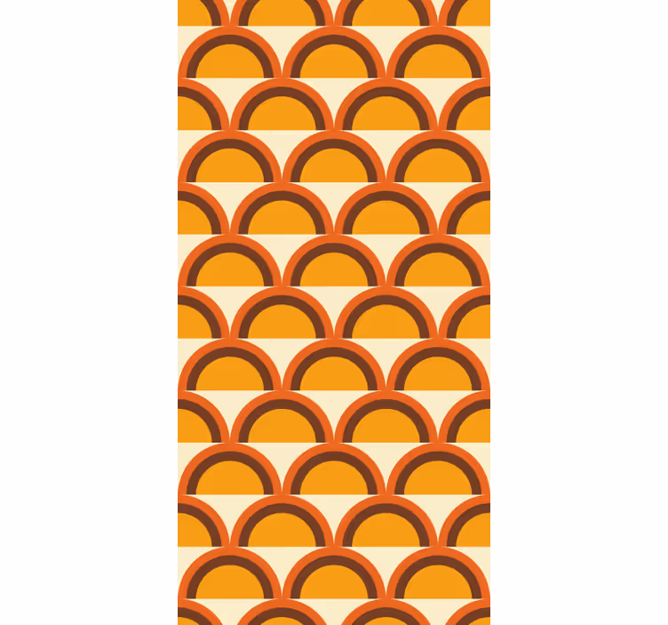 Ozadje z vintage oranžnimi tapete - TenStickers