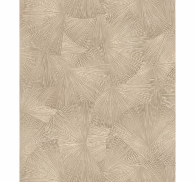 Chic tan abstract fan tapeta z listi - TenStickers