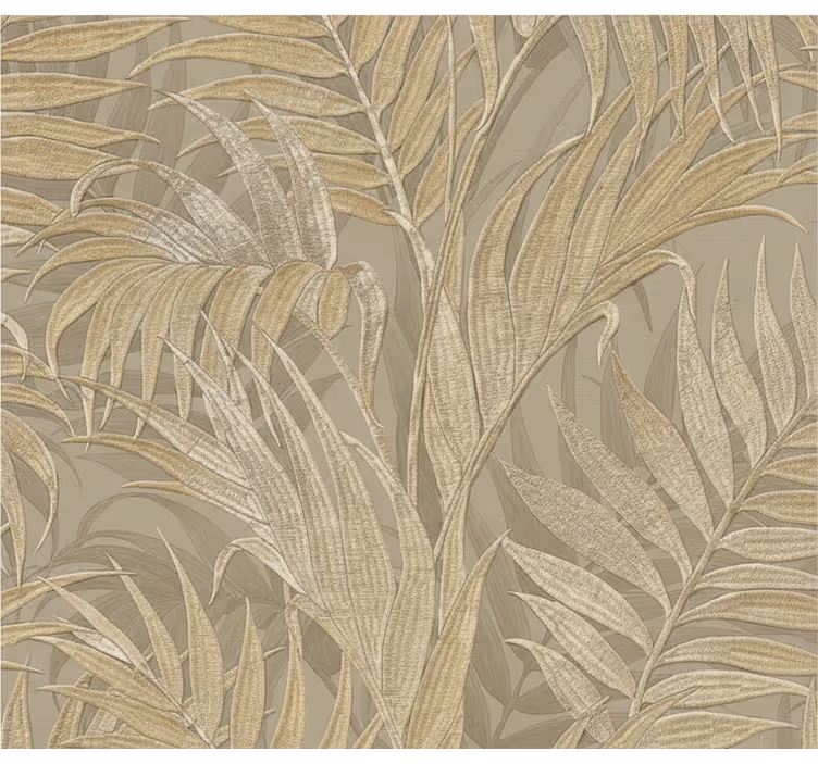 Beige palm texture tapeta z listi - TenStickers