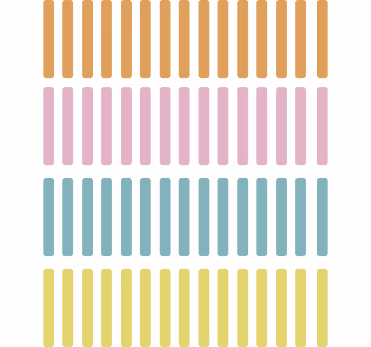 Coloured confetti sticks geometrijski zidni papir - TenStickers