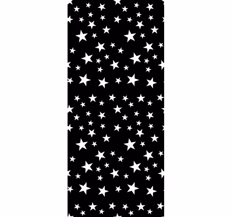 Black and white elegance tapeta z zvezdami - TenStickers