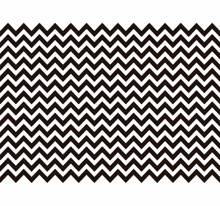 Black and white zigzag vertikalne črtaste tapete - TenStickers
