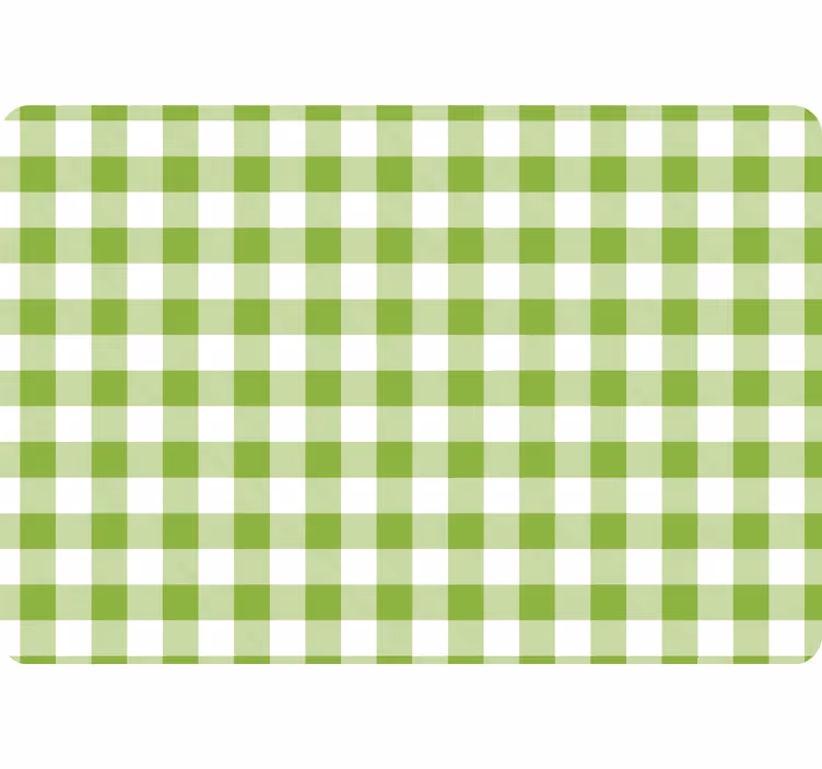Green checked plaid design geometrijski zidni papir - TenStickers
