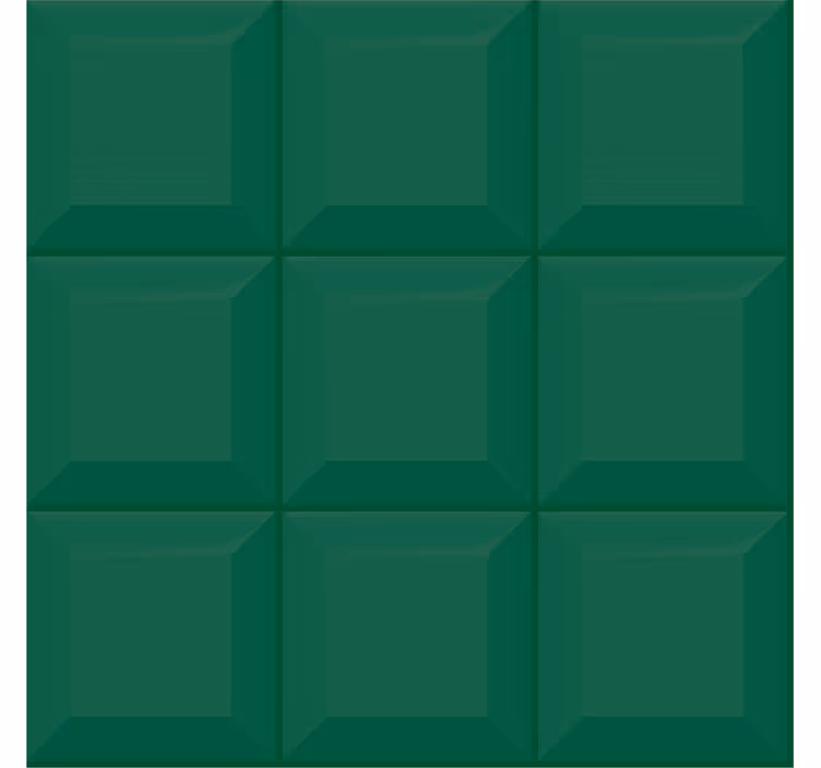 3d zelene kocke geometrijski zidni papir - TenStickers