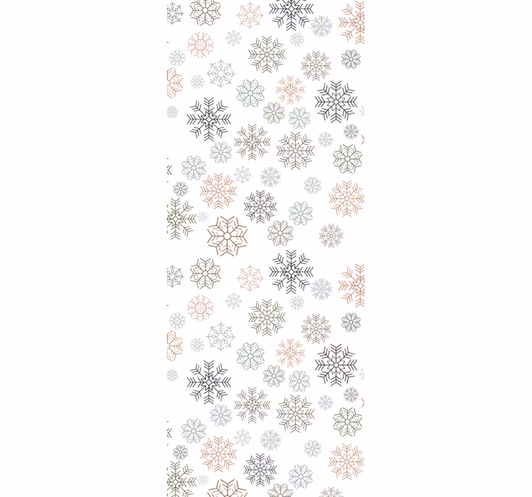 Beige snowflakes pattern božično ozadje za tapete - TenStickers
