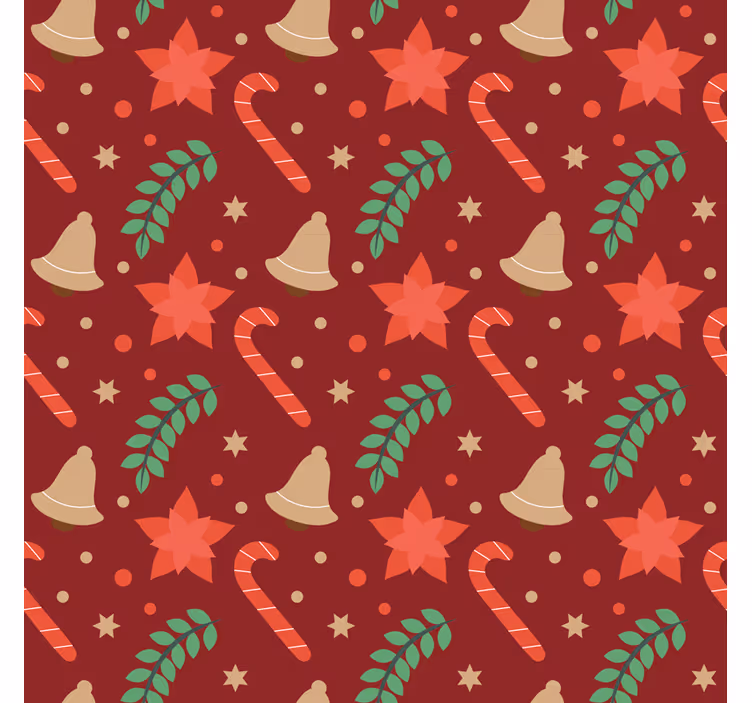 Christmast candy pattern božično ozadje za tapete - TenStickers