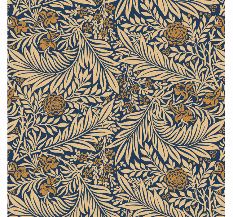 Floral vintage tapeta za dnevno sobo - TenStickers