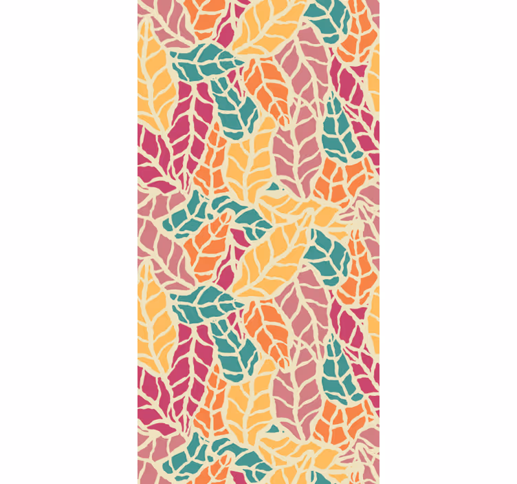 Colorful mosaic tapeta z listi - TenStickers