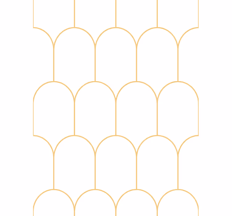 Graceful golden arches tapeta za dnevno sobo - TenStickers