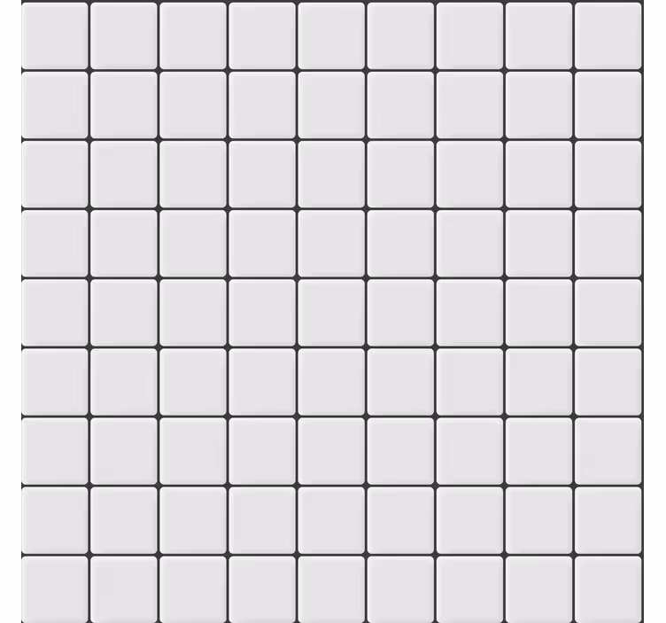 White square tiles tapeta za dnevno sobo - TenStickers