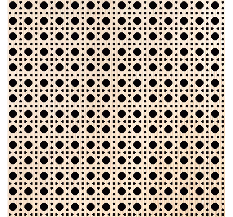 Light brown cannage tapeta za dnevno sobo - TenStickers