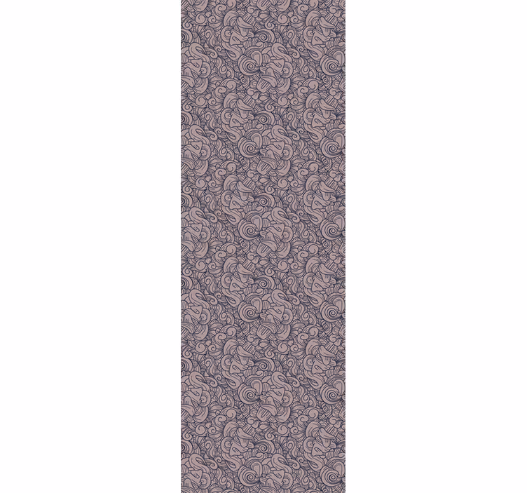 Abstract paisley pattern tapeta za dnevno sobo - TenStickers