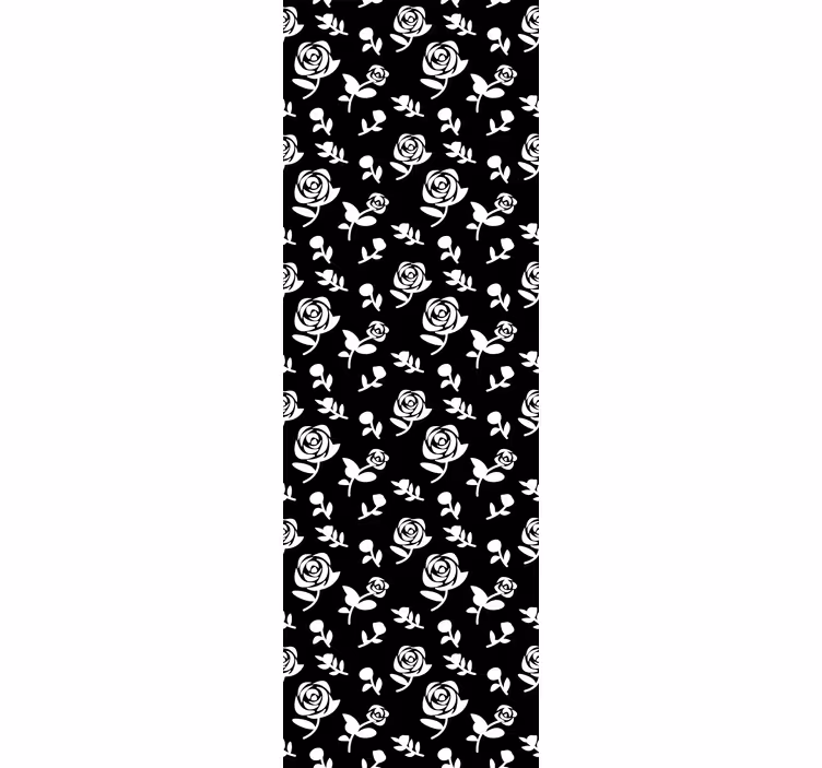 Floral monocolor pattern tapete z ornamentnimi motivi - TenStickers