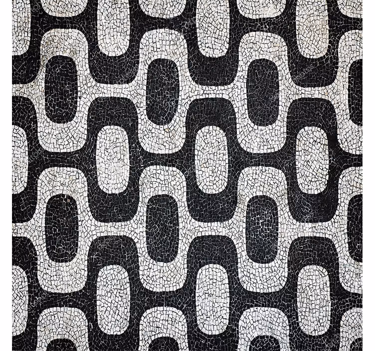 Portuguese pavement tapeta za dnevno sobo - TenStickers