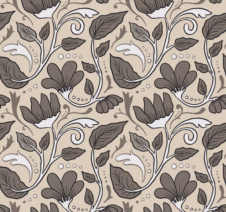 Tapete za spalnice vintage cvetlični motiv - TenStickers