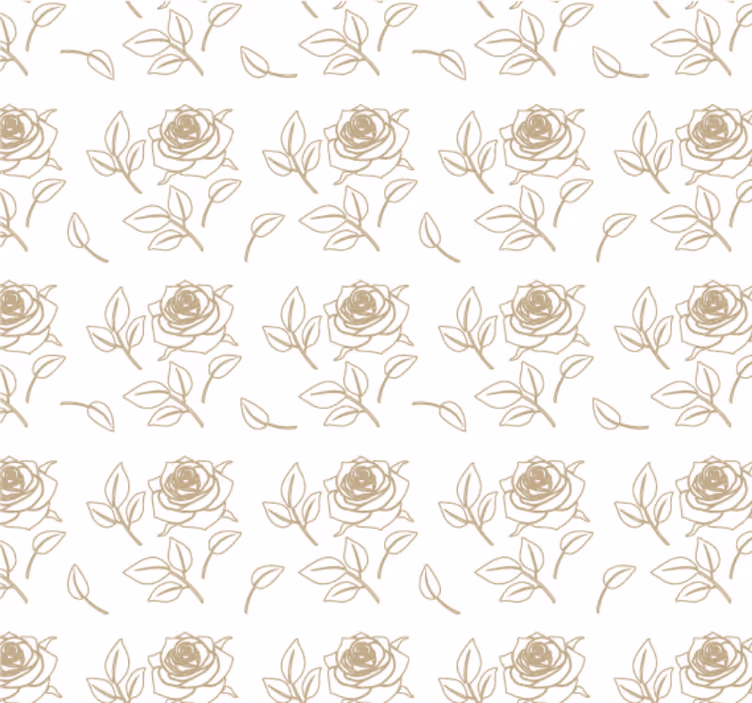 Detailed rose pattern tapete za spalnice - TenStickers
