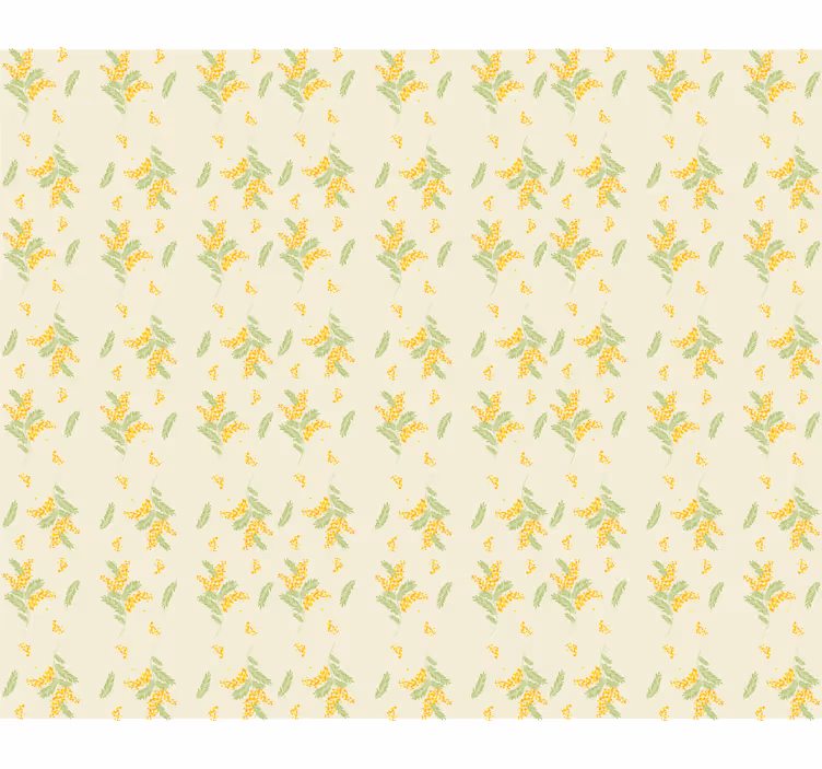 Mimosa pattern light tapete za spalnice - TenStickers