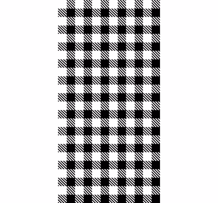 Black and white vichy tapete za spalnice - TenStickers