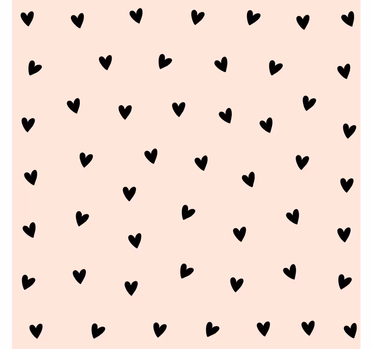 Tapete za spalnice vzorec črnih src - TenStickers