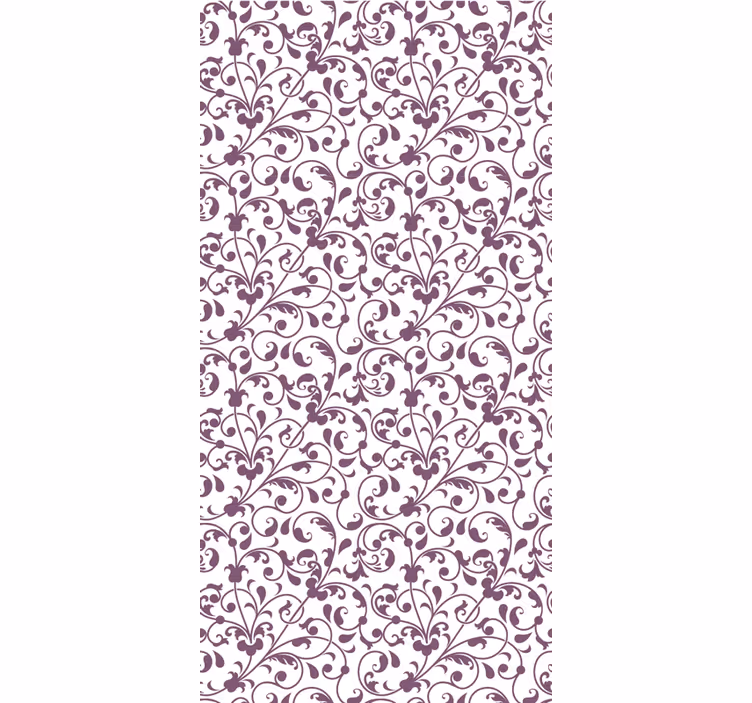 Ornamentas leaf paisley tapeta za dnevno sobo - TenStickers