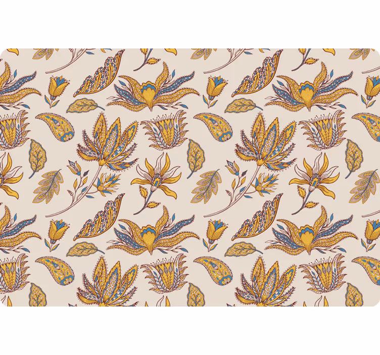 Paisley flower set tapeta z motivom vrtnice - TenStickers
