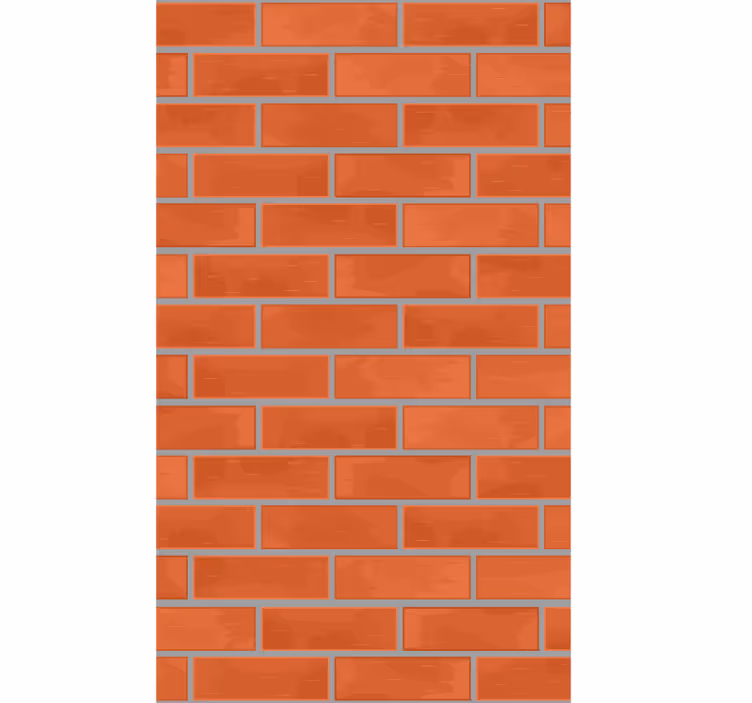 Red bricks pattern tapete z ornamentnimi motivi - TenStickers