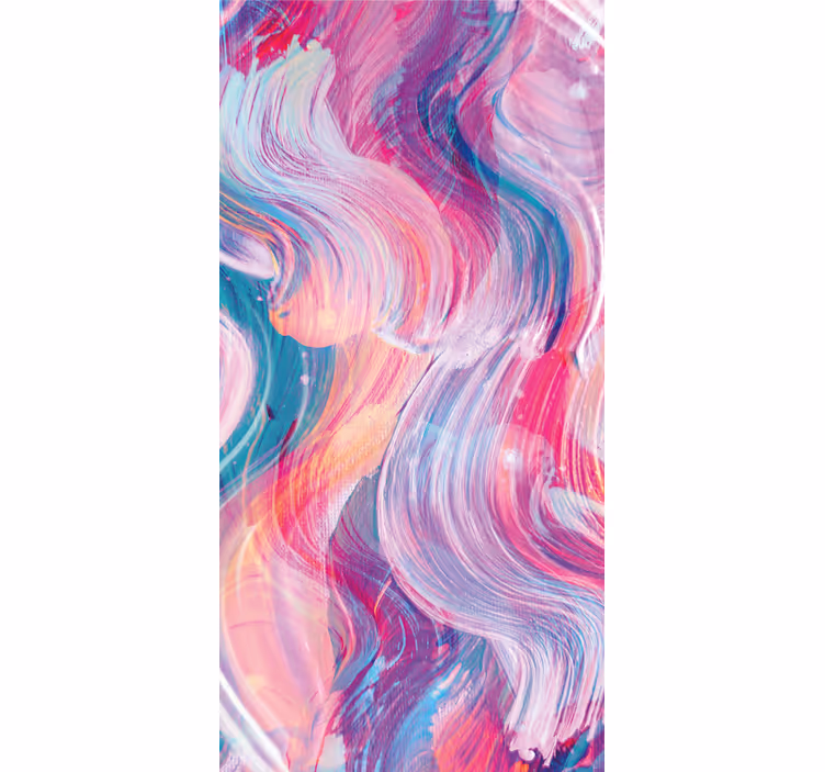 Colorful oil paint strokes tapete z ornamentnimi motivi - TenStickers