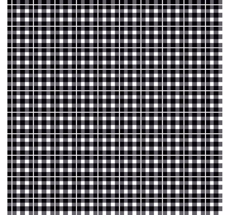 Black and white gingham pattern tapete z motivi - TenStickers