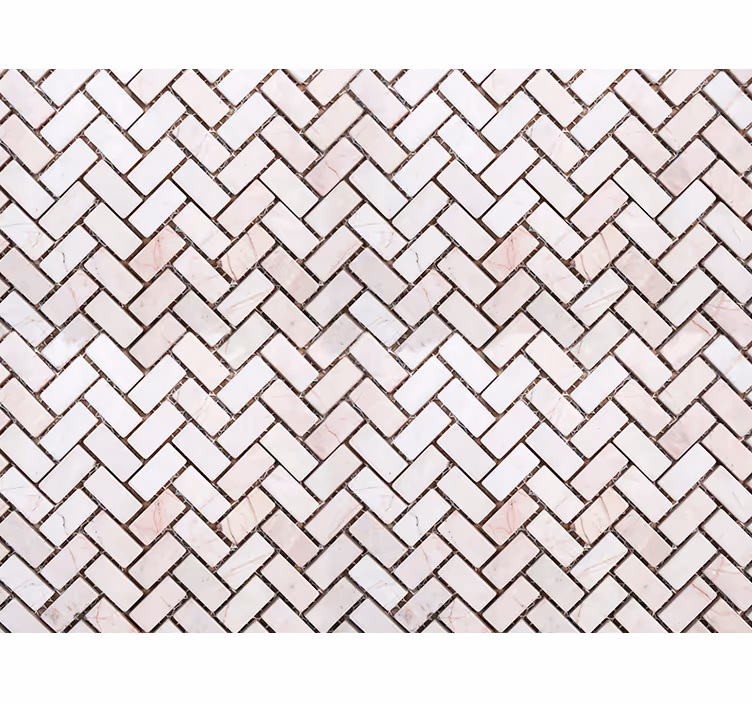 Herringbone marble tiles tapete z ornamentnimi motivi - TenStickers