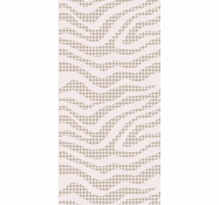 Abstract wave pattern tapeta za dnevno sobo - TenStickers
