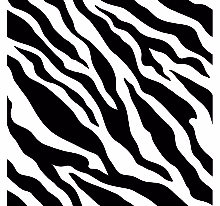 Zebra stripe motif tapete z ornamentnimi motivi - TenStickers