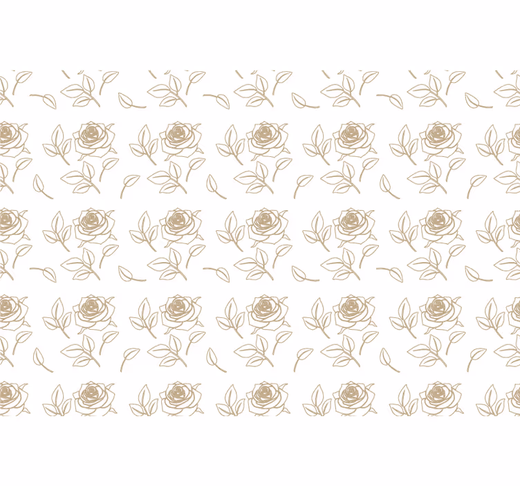 Elegant rose pattern tapete z ornamentnimi motivi - TenStickers