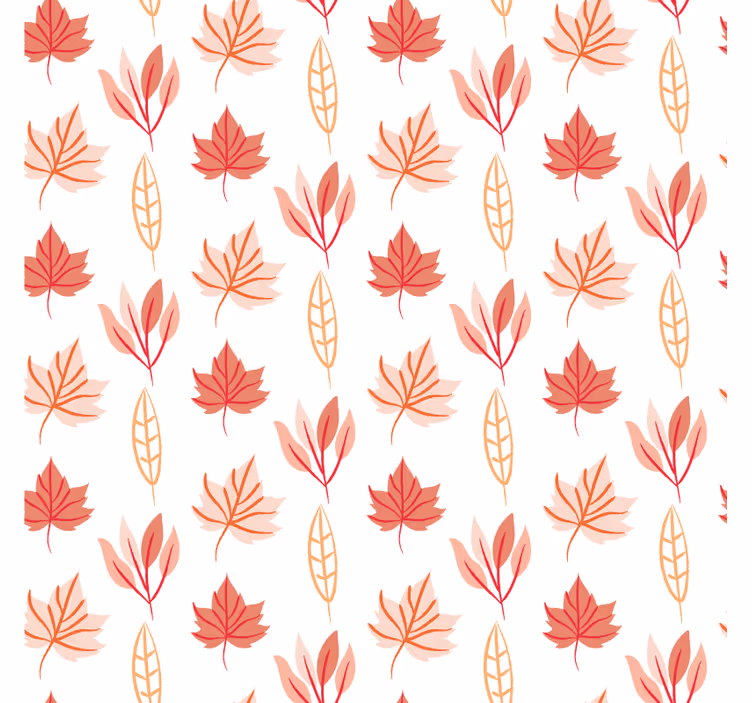 Leaf motif arrangement tapete z ornamentnimi motivi - TenStickers