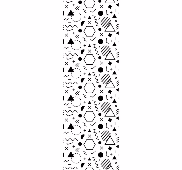 Bold abstract shapes tapete z ornamentnimi motivi - TenStickers