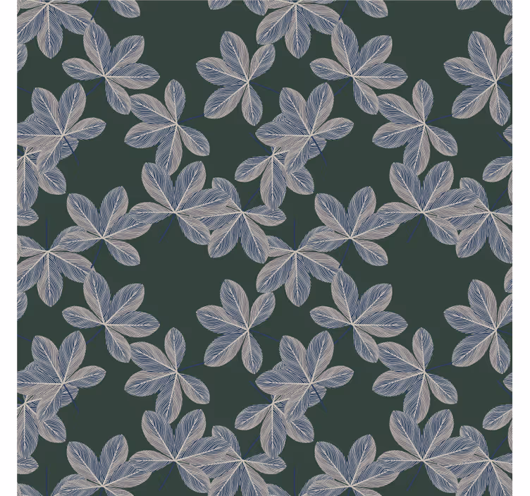 Botanical leaf element tapete z rastlinskimi motivi - TenStickers
