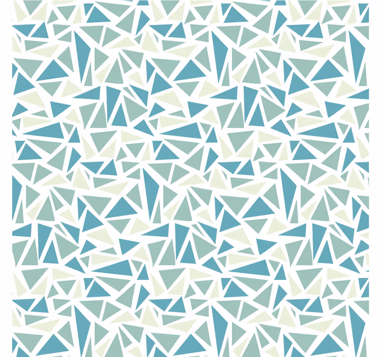 Green retro mosaic tapeta za dnevno sobo - TenStickers