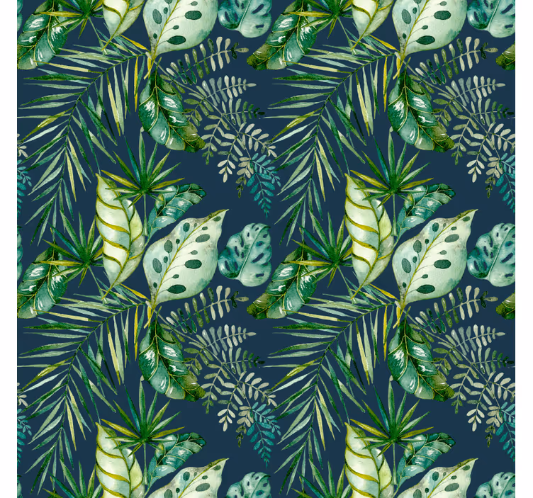 Jungle print vegetal design tapeta z vzorci in teksturami - TenStickers