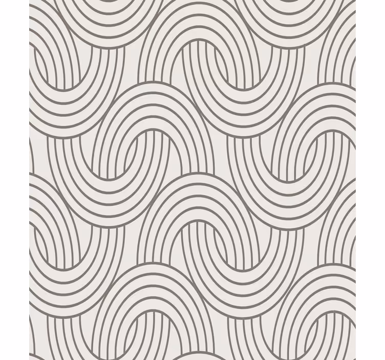 Art deco illusion pattern tapeta za dnevno sobo - TenStickers