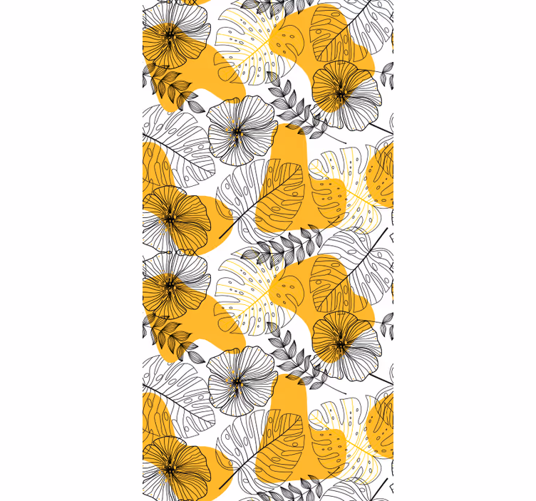 Flower design kallax tapeta z vzorci in teksturami - TenStickers