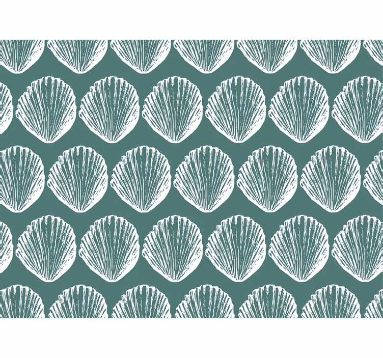 Decorative shell pattern tapete za spalnice - TenStickers