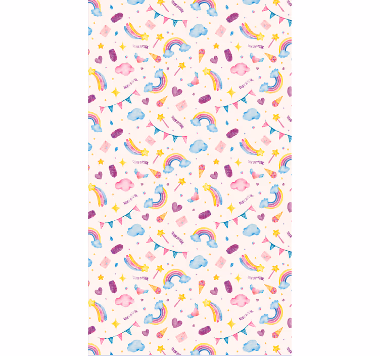Watercolor seamless pattern tapeta z živalmi - TenStickers