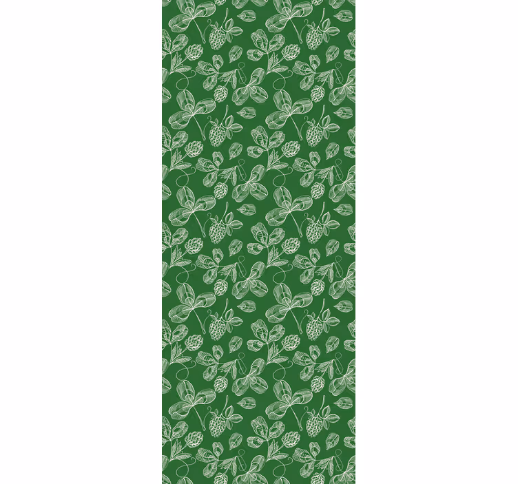 Tapete za spalnice vzorec zelene magnolije - TenStickers