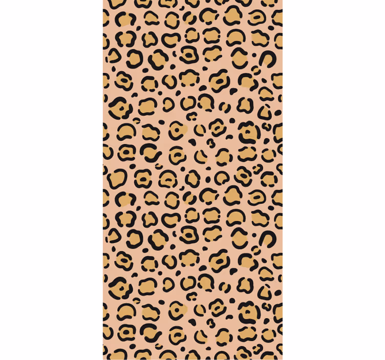 Tapete za spalnice leopardji vzorec v pastelnih barvah - TenStickers