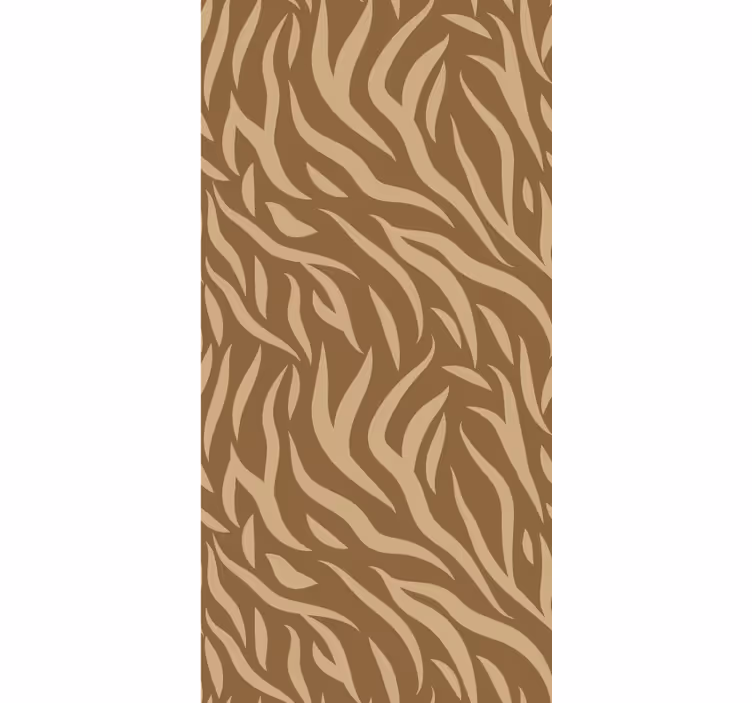 Brown and beige tiger skin pattern tapeta z vzorci - TenStickers